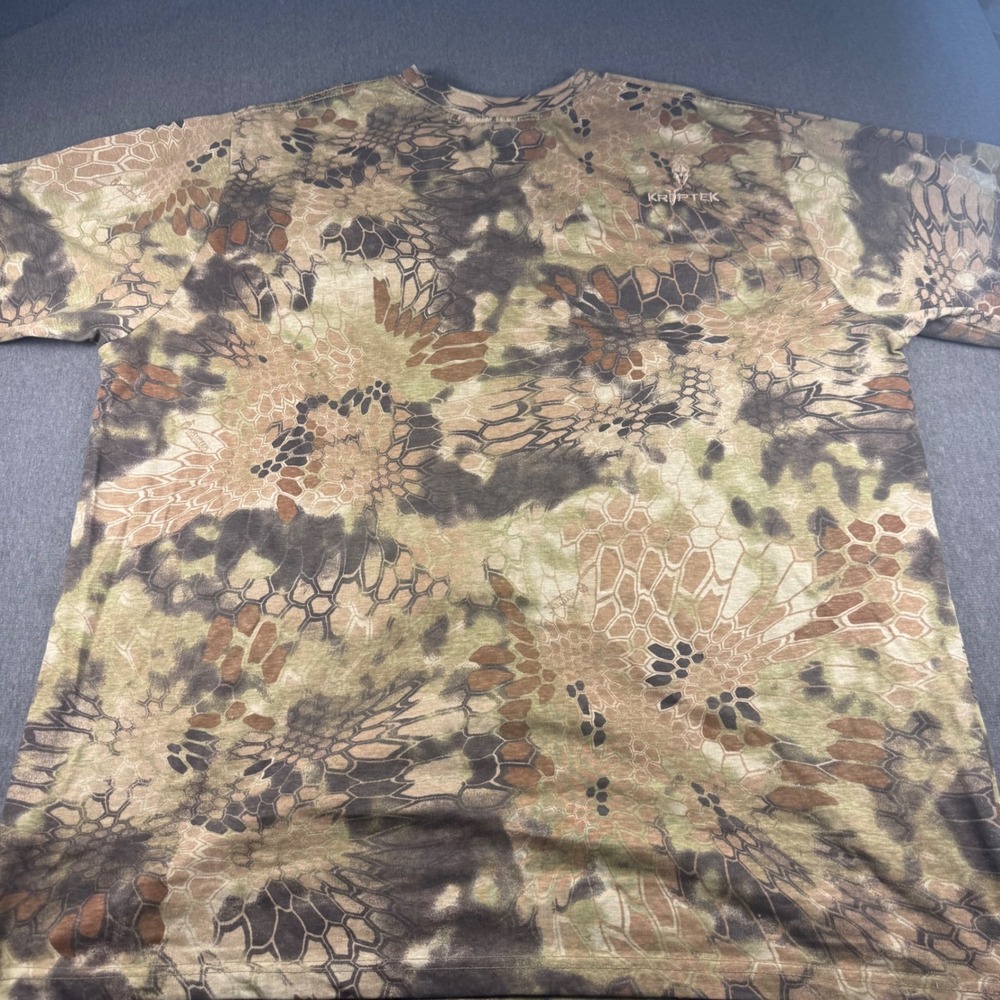 Kryptek Highlander Camo T-Shirt Mens XXL Short Sleeve Hunting Fishing Cotton Tee - Picture 8 of 10